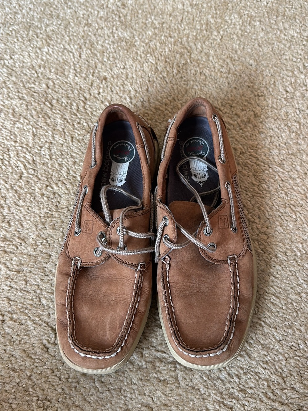 Sperry Tan Leather 2-Eye Boat Shoes